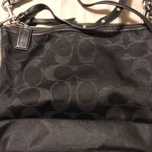 Coach black travel bag